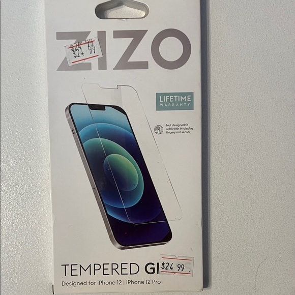 Zizo Tempered Glass Screen Protector for iPhone 12/12 Pro - Clear - Picture 1 of 2